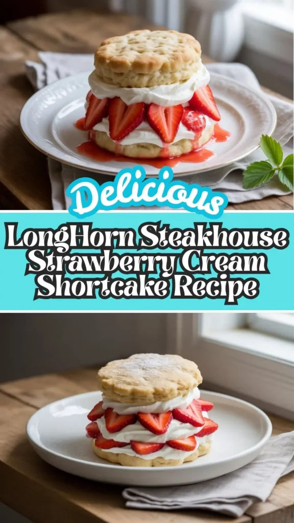 LongHorn Steakhouse Strawberry Cream Shortcake