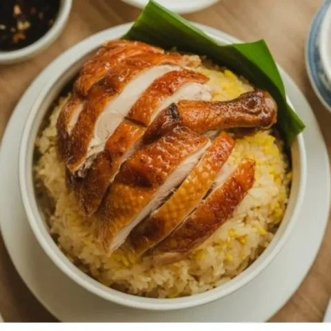 Roasted Hainan Chicken Rice Recipe