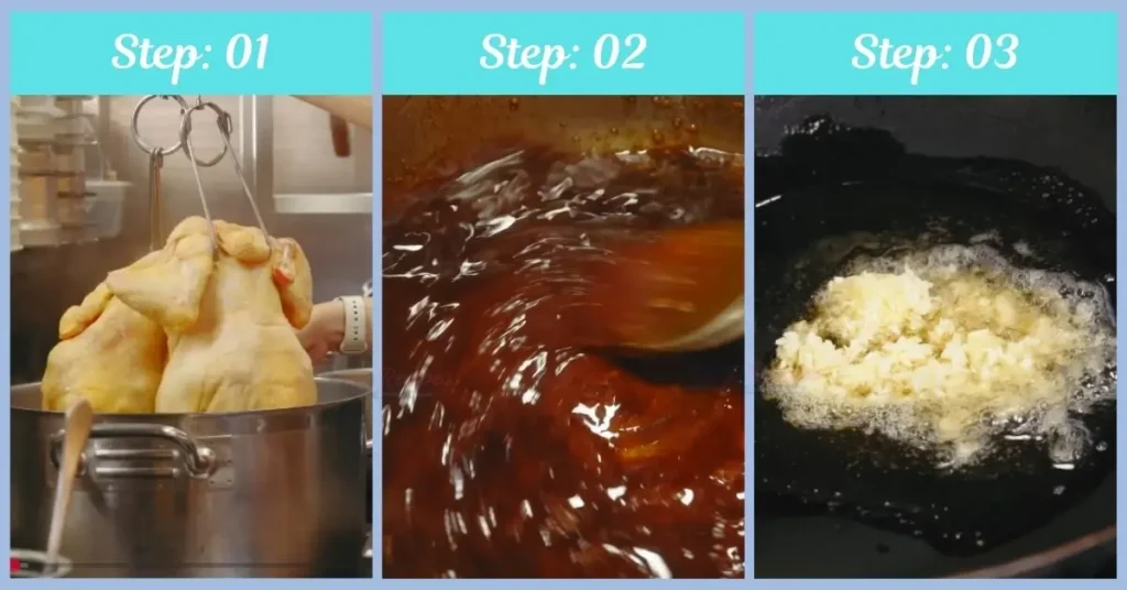 Step by Step Roasted Hainan Chicken Rice Recipe