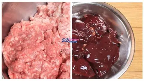 Prepare the Chicken Livers & Brown the Meat Mixture