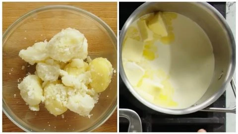 Heat the Dairy & Drain and Dry