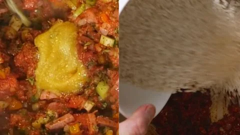 Add Rice and Season with Add Liquid and Garlic