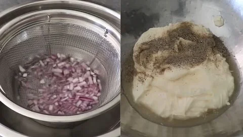 Prepare the Onion & Make the Dressing Base